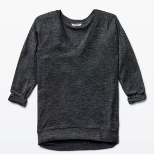 ARITZIA/TNA, POMONA SWEATER, Dark Heather Grey, Medium.